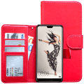 Miniatyrbillede 2 af 10: Huawei P20 Pro - PU Læder Pung Etui + Ring Svart
