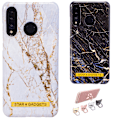 Miniatyrbillede 1 af 5: Huawei P30 Lite - Marmorbeskyttelse Svart