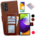 Miniatyrbillede 1 af 10: Samsung Galaxy A13 4G - PU Læder Pung Etui Svart