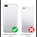 Pikkukuva 10 / 10: iPhone 7 Plus / 8 Plus - Korttikotelo Suoja Läpinäkyvä