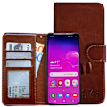 Miniatyrbillede 4 af 9: Samsung Galaxy S10 - PU Læder Pung Etui Brun