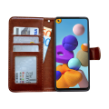 Pikkukuva 3 / 10: Suojaa Samsung Galaxy A21s - Nahkakotelo! Vit