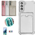 Miniatyrbillede 1 af 10: Samsung Galaxy S23 - Beskyttelse til kortlomme - Transparent Rosa