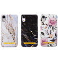 Miniatyrbillede 1 af 7: iPhone XR - Beskyttelse af etui Blomster / Marmor Svart