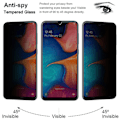 Miniatyrbillede 2 af 10: Samsung Galaxy A20e - Privacy Hærdet Glas Skærmbeskytter Pr