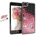 Pikkukuva 1 / 8: iPhone 6/7/8/SE (2020 & 2022) - Liikkuva glitter 3D Bling -puhelinkotelo iPhone 8