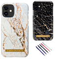 Pikkukuva 1 / 5: iPhone 11 - Kotelosuoja Marmori Svart