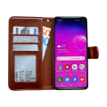Miniatyrbild 5 av 9: Samsung Galaxy S10 - Läderfodral / Skydd Brun
