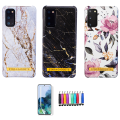 Pikkukuva 1 / 7: Samsung Galaxy S20 - Kotelosuoja Kukka / Marmori Vit