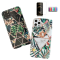 Miniatyrbillede 1 af 4: iPhone 12 Pro Max - Geometrisk Blomster Etui Svart