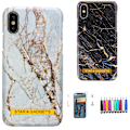 Pikkukuva 1 / 5: iPhone X/Xs - Kotelosuoja Marmori Svart