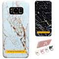 Miniatyrbillede 1 af 6: Samsung Galaxy S8 - Cover / Beskyttelse / Marmor Vit