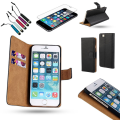 Pikkukuva 1 / 3: 3-in-1-paketti iPhone 6/6S:lle: Nahkakotelo ja suoja