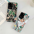 Miniatyrbillede 6 af 7: Samsung Galaxy S20 Ultra - Geometrisk Blomster Etui Vit