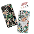 Miniatyrbillede 1 af 4: iPhone 12 Pro Max - Geometrisk Blomster Etui Vit
