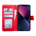 Miniatyrbild 7 av 10: Plånboksfodral för iPhone 13 - Enkel, Elegant & Skyddande Rosa