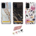 Miniatyrbillede 1 af 7: Samsung Galaxy S20 Plus - Beskyttelse af etui Blomster / Marmor Svart