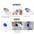 Pikkukuva 5 / 7: Heel Support Shoe Pads Gel Silicone Orthotic Plantar Care Blå