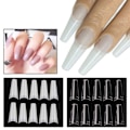 Miniatyrbild 7 av 7: Långa Lös Nagelspetsar för Perfekta Drömnaglar Transparent