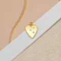 Pikkukuva 1 / 4: Kaulakoru sydän kullattu kristalleilla käsintehty ketjulla Gold one size