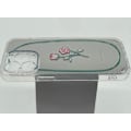 Miniatyrbild 2 av 2: iPhone 13, Pro & Max aurora ros med spegelglas blomma Silver one size