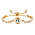 Pikkukuva 1 / 3: Kaunis rannekoru zirkonilla, ylellinen lahja 18k kullattu Gold one size