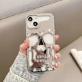Miniatyrbillede 7 af 10: Metallic Skeleton Mobile Cover til iPhone 14 Pro - Premium beskyttelse med cool design Gold one size