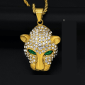 Miniatyrbillede 2 af 7: Noorzai Scandinavia - vedhæng leopard puma zirkon 18 K guld Gold one size