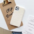 Miniatyrbillede 2 af 5: iPhone11 Pro Max case teddy materiale blødt strik Pink one size
