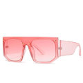 Miniatyrbillede 1 af 2: Solbriller unisex brede rammer elastisk materiale I lyserød Pink one size