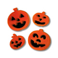 Pikkukuva 1 / 2: Ikkunakoriste 4 kurpitsaa Halloween-oranssia itseliimautuvaa Orange