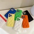 Miniatyrbillede 2 af 2: iPhone 13 Pro Max polstret cover i trendy farver broderet mønster Yellow one size