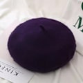 Miniatyrbilde 7 av 7: Franske basker i flere farger søt varm vårhøst Purple one size