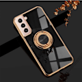 Miniatyrbild 3 av 4: Samsung S22 ULTRA - Lyxigt Stilrent skal med ring ställ-funktion Guld Pink one size