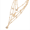 Pikkukuva 2 / 4: Kullattu korusetti kuorilla, tähdillä, kuuilla ja kivillä: ainutlaatuista eleganssia ja charmia Gold one size