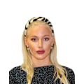 Miniatyrbilde 1 av 3: Fluffy tiara with fur zebra pattern black white animal White
