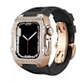 Pikkukuva 3 / 3: Noorzai S - Apple Watch Luxury kotelo ja nauha strassikivitimanteilla Pink gold