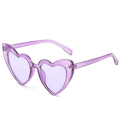 Miniatyrbilde 5 av 7: Retro hjerteformede solbriller oversized UV400 for kvinner Red one size
