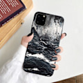 Miniatyrbillede 1 af 3: iPhone 12 & 13 Pro Max Mini shell marmor sten akvarel vand Grey one size