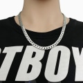 Miniatyrbilde 7 av 7: Choose from several models necklaces chains in silver for men Silver one size