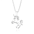 Pikkukuva 1 / 2: Elämä on maaginen - kaulakoru 18K kullattu hopeoitu lahja yksisarvinen Silver one size