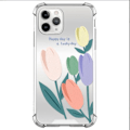 Miniatyrbillede 5 af 5: iPhone 13, Pro & Max spejlglas med smukke blomster tulipaner Silver one size
