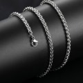 Miniatyrbilde 4 av 5: Luksuriøst titan armbånd for menn punk + halskjede Silver one size