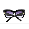 Pikkukuva 3 / 4: Ylisuuret cateye-aurinkolasit UV400 Kylie Black one size