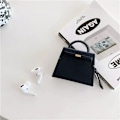 Miniatyrbilde 2 av 3: Veske til tredje generasjons Airpods svart luksusveske med håndtak Black one size