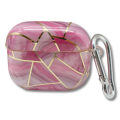 Miniatyrbilde 1 av 2: Airpods Third Generation Shell i luksuriøst marmormønster rosa krok Pink one size
