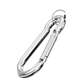 Miniatyrbillede 6 af 6: Firkantet etui til Airpods Pro i krystal + krog Transparent one size