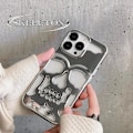 Miniatyrbillede 9 af 10: Metallic Skeleton Mobile Cover til iPhone 14 Pro - Premium beskyttelse med cool design Gold one size