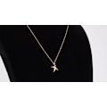 Pikkukuva 4 / 4: Life is beautiful -kaulakoru linnulla 18K kullattu lahja kolibri Gold one size