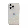 Pikkukuva 4 / 4: Holografinen kansi iPhone 14:lle 3D-sydämillä, läpinäkyvä valkoinen Transparent one size